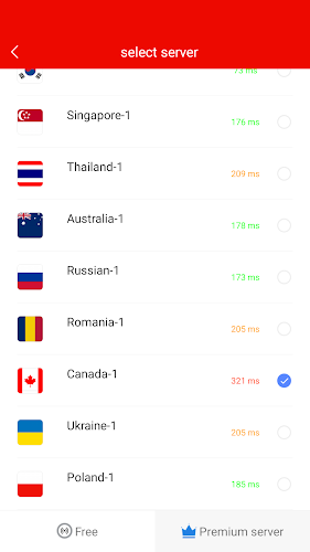 VPN Canada - CA Fast VPN Tangkapan skrin 1