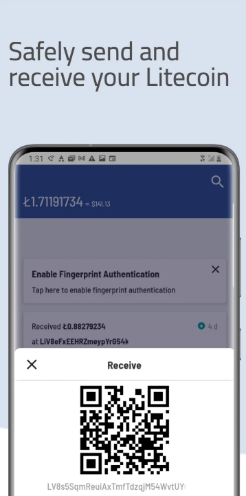 Litewallet Captura de tela 0