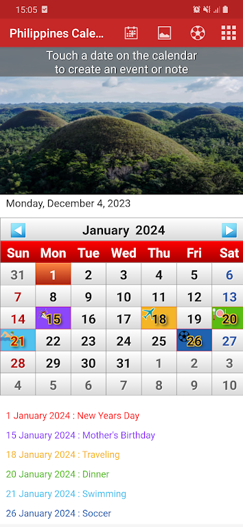 Philippines Calendar 2024 Captura de pantalla 2