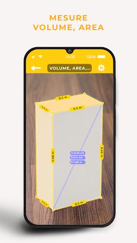 Ruler AR - Tape Measure App ဖန်သားပြင်ဓာတ်ပုံ 3