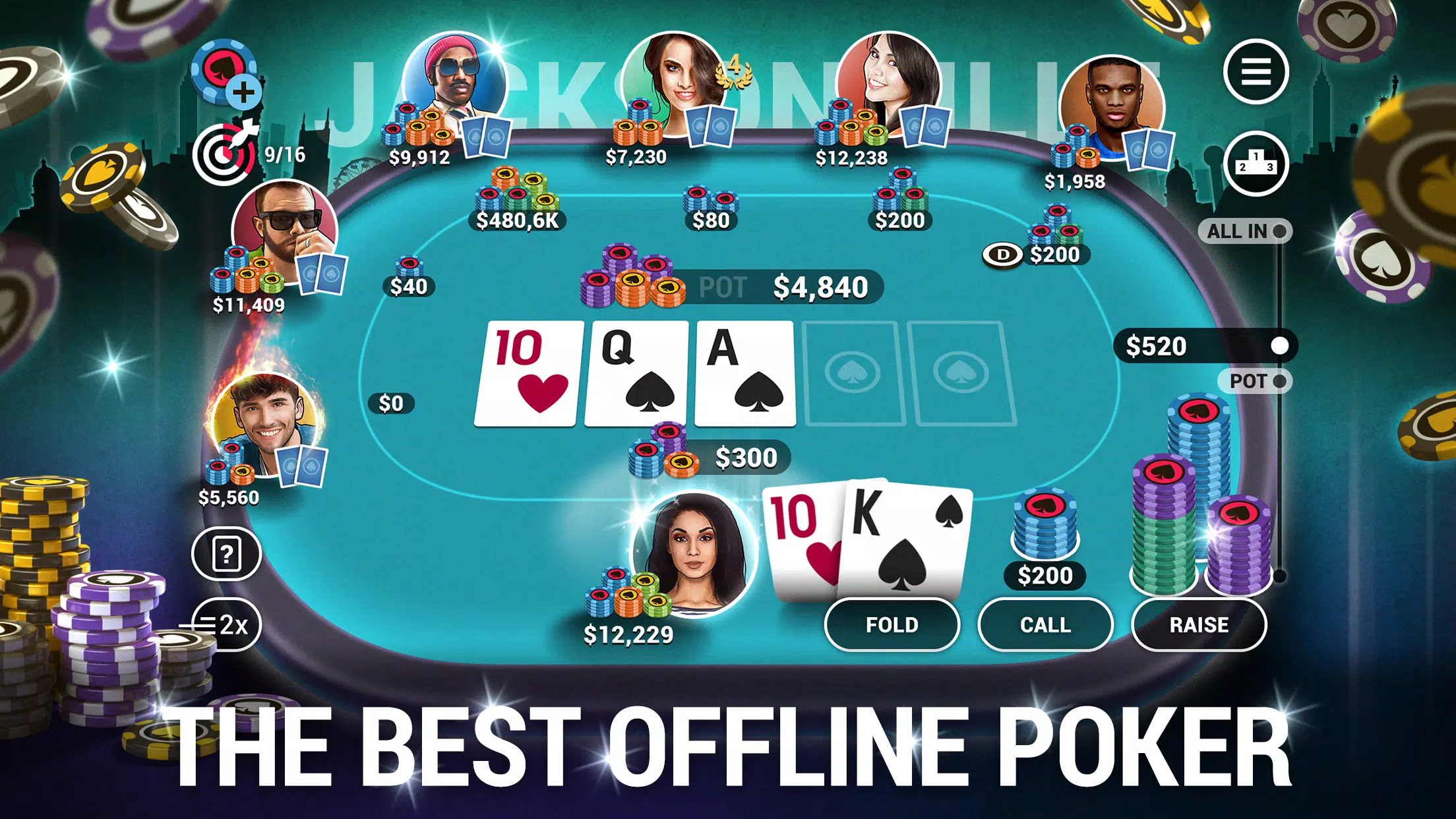 Poker World, Offline TX Holdem スクリーンショット 0