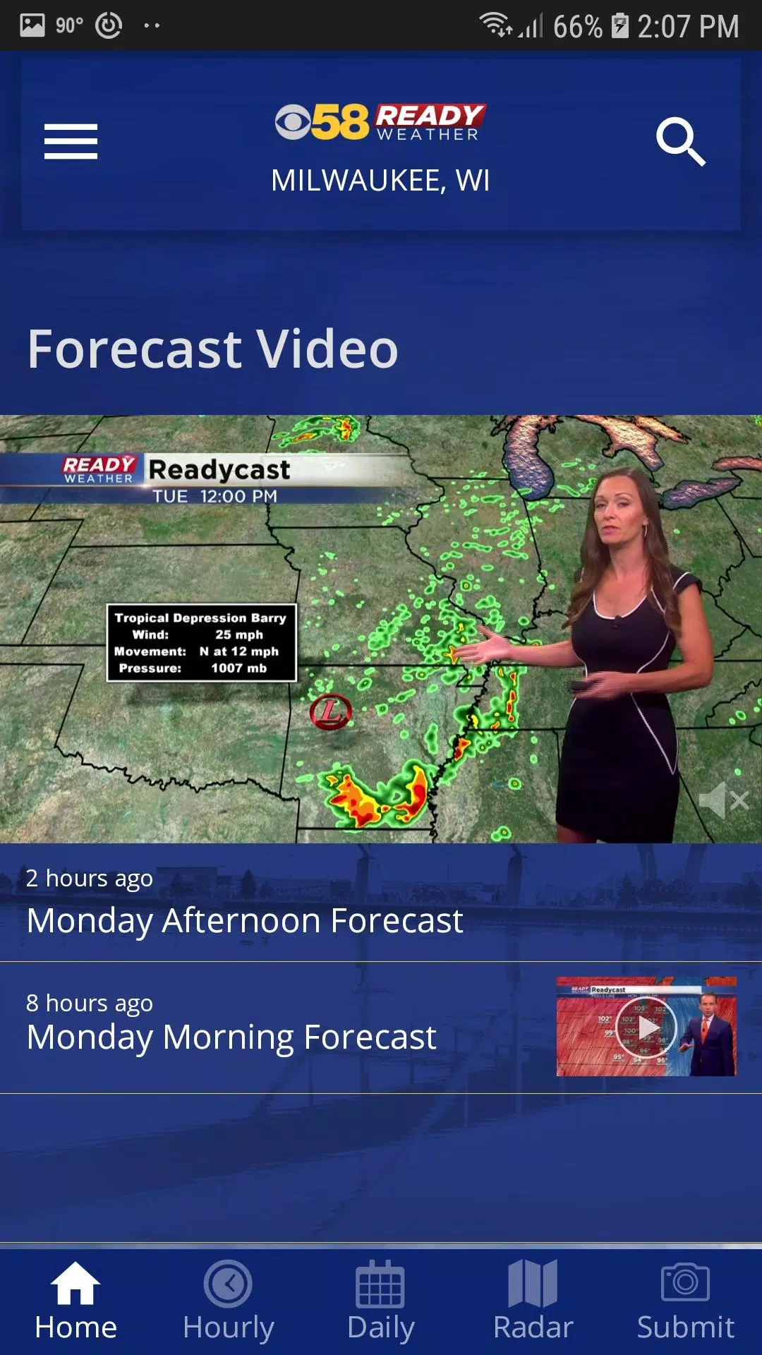 CBS 58 Ready Weather Tangkapan skrin 0