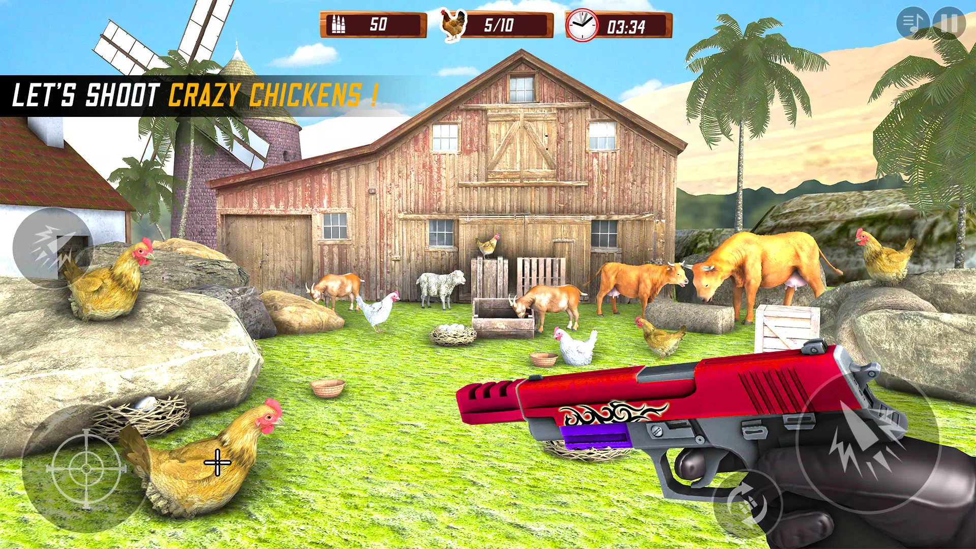 Chicken Shooting 3D Hunt Games Captura de tela 3