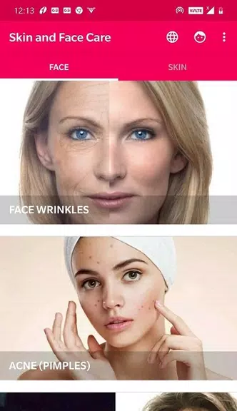 Skin and Face Care - acne, fai Ekran Görüntüsü 0