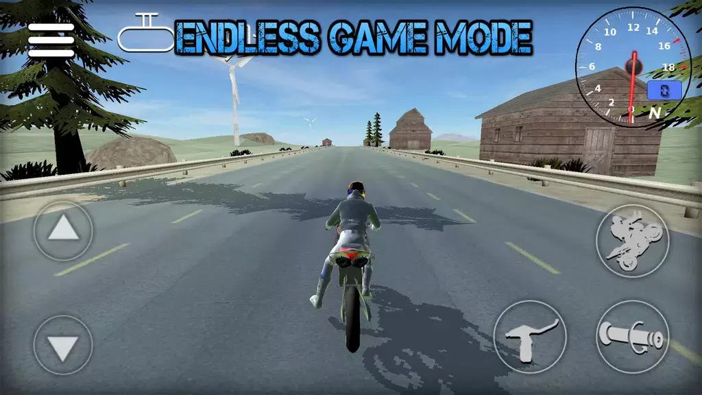 Wheelie Bike 3D game スクリーンショット 2