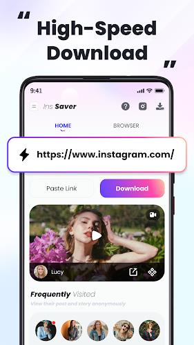 Reels video downloader, repost Ảnh chụp màn hình 1