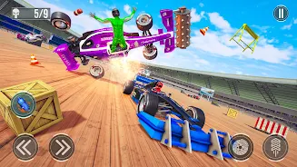 Formula Car Crash Mad Racing Ảnh chụp màn hình 0