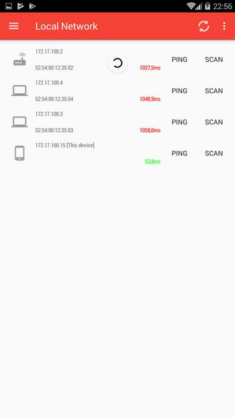 Schermata PortDroid Network Analysis 1