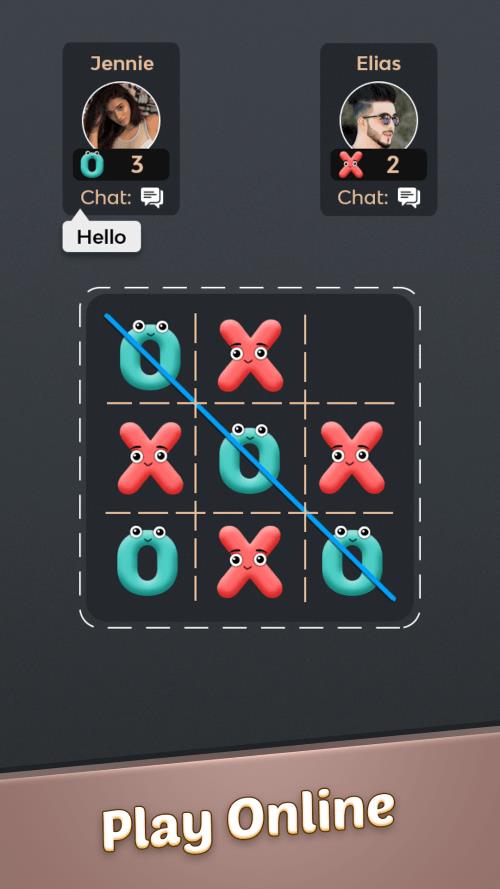 Tic Tac Toe Emoji ဖန်သားပြင်ဓာတ်ပုံ 0