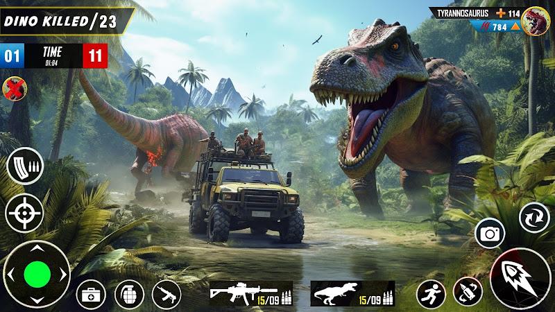 Wild Dinosaur Hunting Game Zrzut ekranu 0