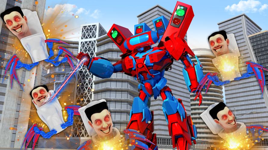 Toilet Monster Robot Games Tangkapan skrin 3