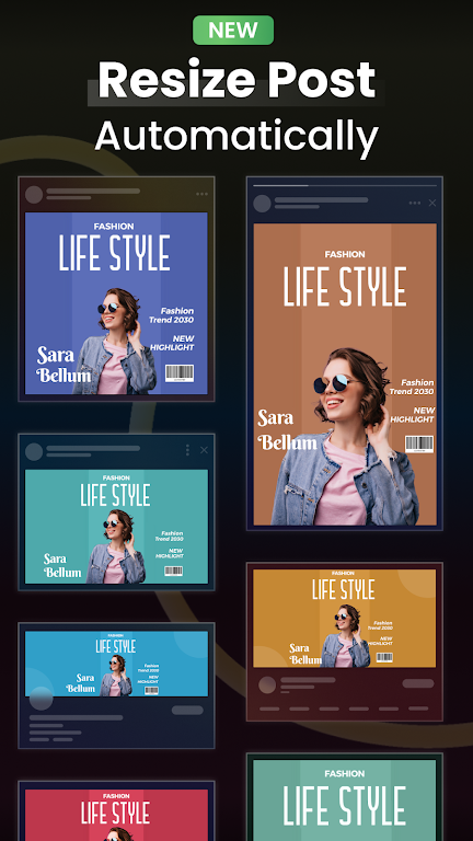 Social Media Post Maker Mod Ảnh chụp màn hình 3