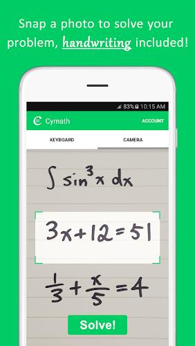 Cymath - Math Problem Solver Скриншот 0