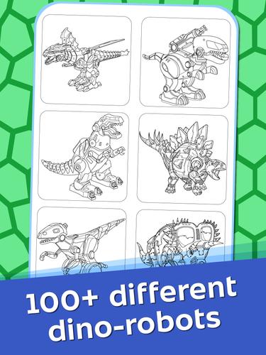 Schermata Dino Robots Coloring for Boys 2