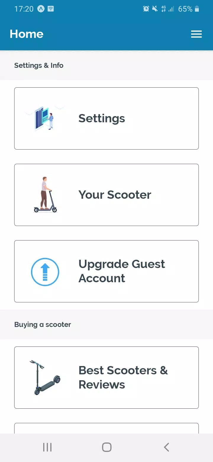 Electric Scooter Universal App Ekran Görüntüsü 0