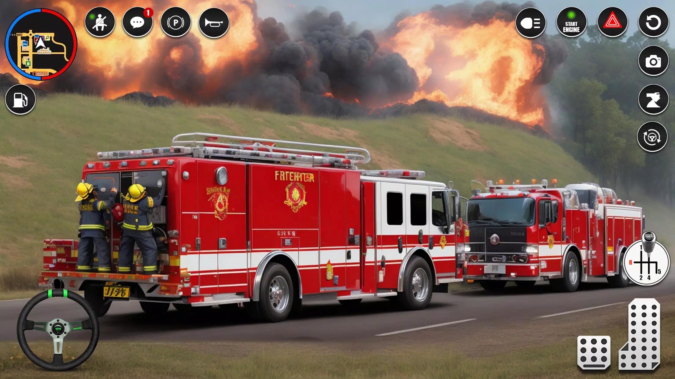 Fire Truck Rescue Sim Games 3d應用截圖第3張