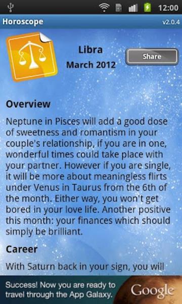 Horoscope ภาพหน้าจอ 3