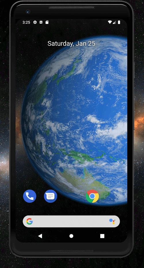 Earth 3D Live Wallpaper Tangkapan skrin 1