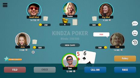 Kindza Poker - Texas Holdem Capture d'écran 0