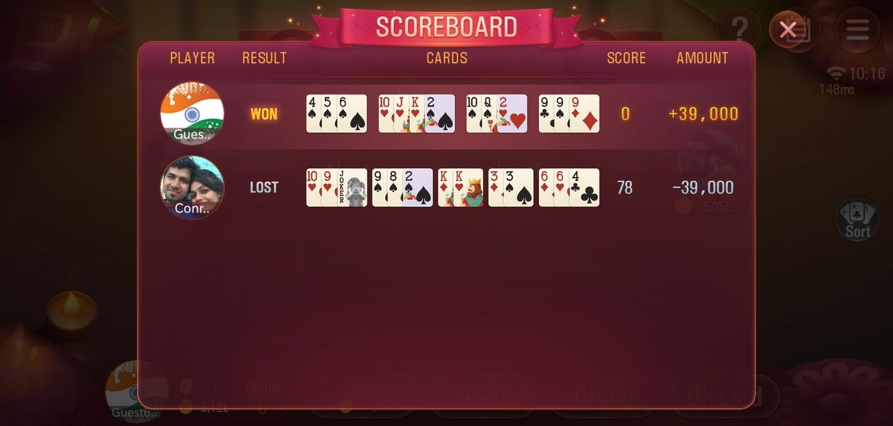 Rummy Plus - Online Indian Rummy 스크린샷 3