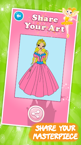 Princess Coloring - Kids Fun Schermafbeelding 3