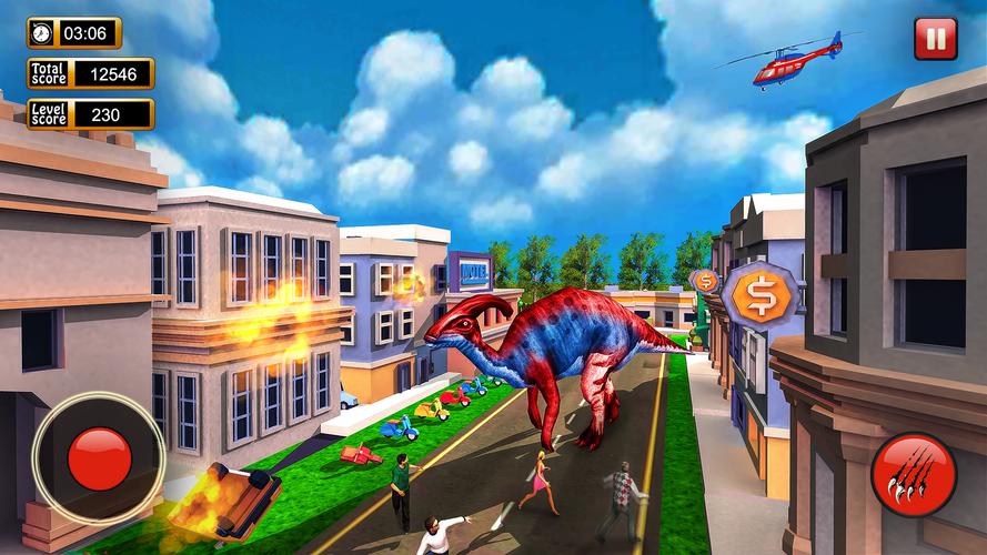 Dinosaur Games City Rampage Ekran Görüntüsü 3