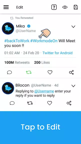 Fake Tweet-Post Creator Zrzut ekranu 1