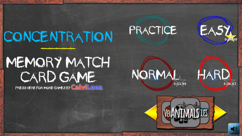 Concentration Memory Match Brain Game应用截图第0张