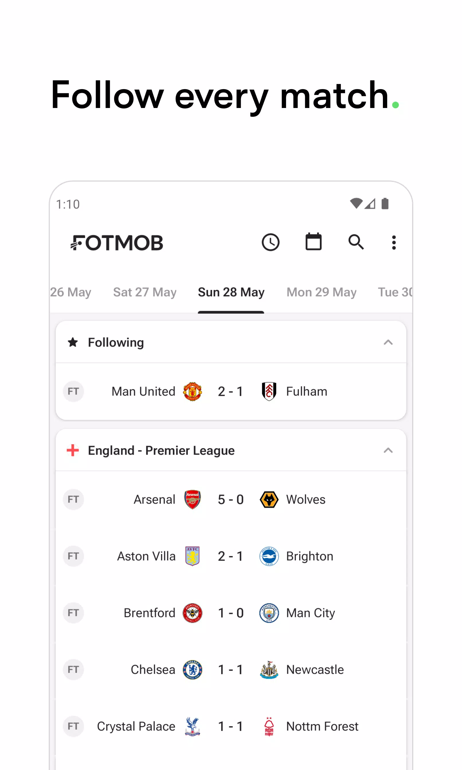 FotMob Screenshot 0