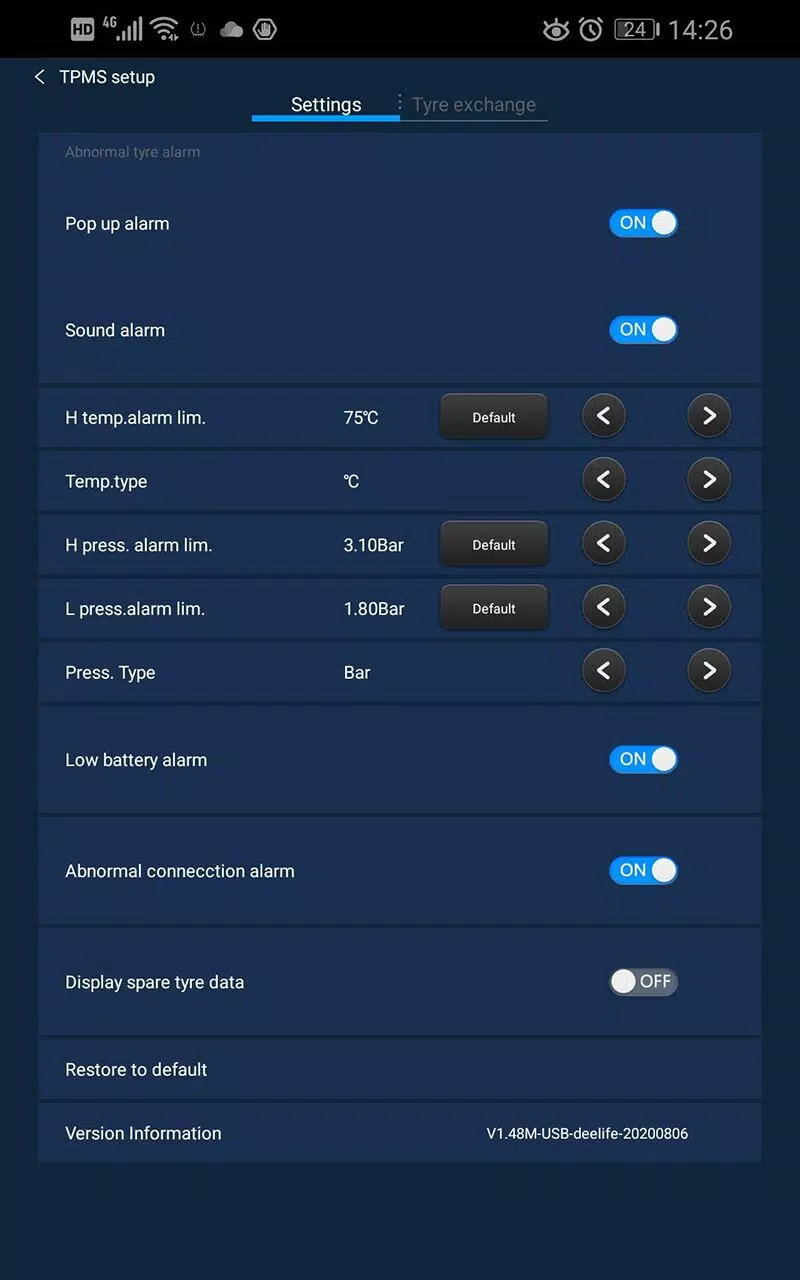 Deelife TPMS for MU7J MU9F Скриншот 0