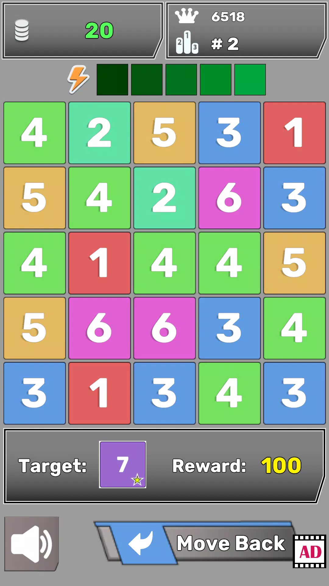 Number Blocks Match Puzzle. Capture d'écran 0