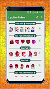 Lips, Kiss and Love Stickers 스크린샷 1