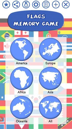 Flags Memory Game Screenshot 0