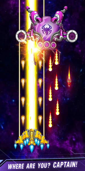 Space shooter - Galaxy attack Ekran Görüntüsü 1