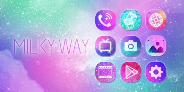 Milky Way GO Launcher Theme應用截圖第0張