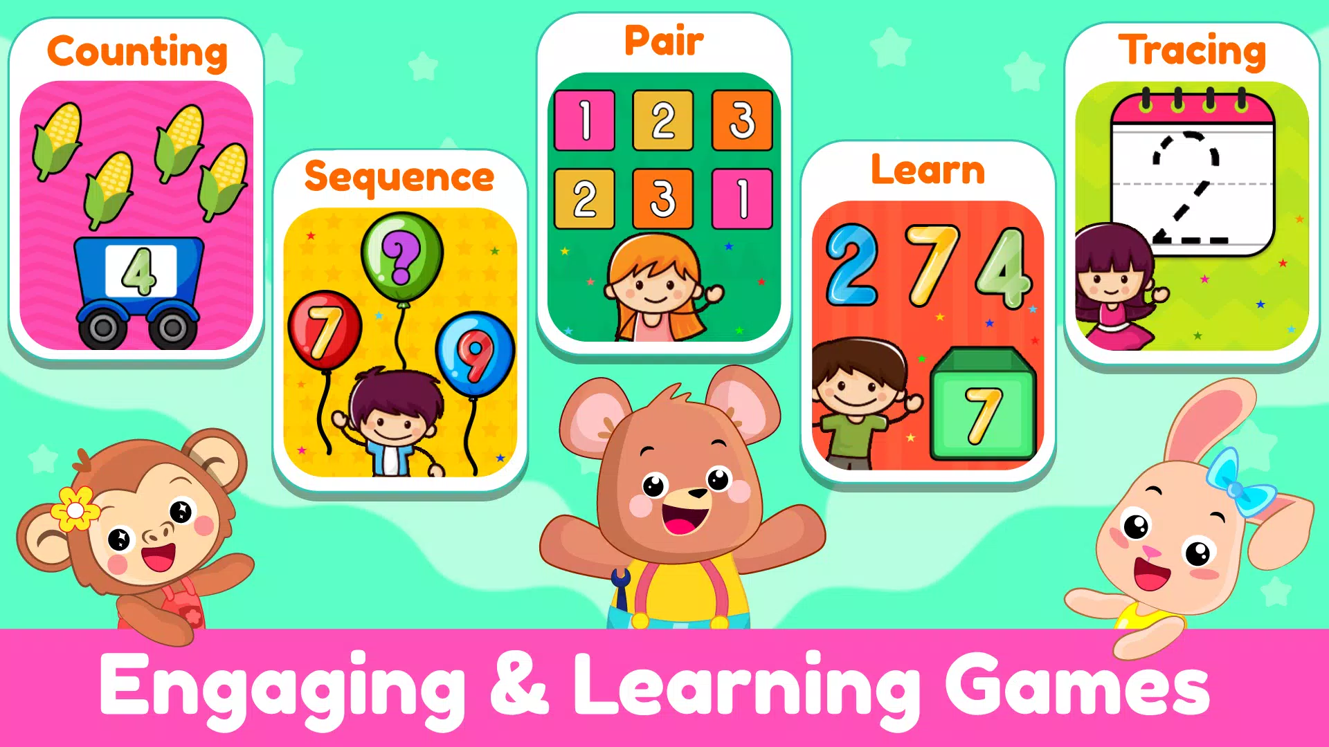 Learn 123 Numbers Kids Games Screenshot 0