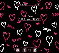 Glitter Hearts Wallpaper Captura de tela 0