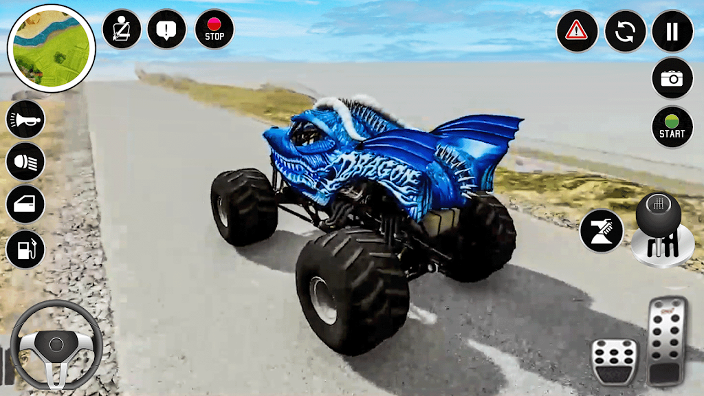 Real Monster Truck Game 3D Ảnh chụp màn hình 1