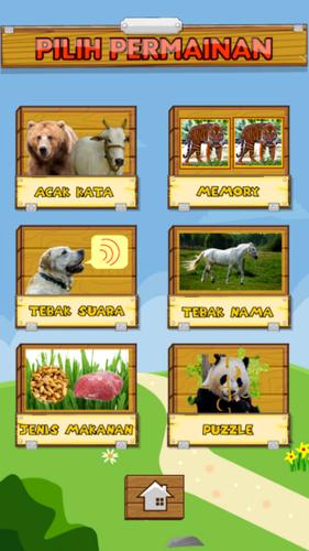 Game Anak Edukasi Hewan Darat Tangkapan skrin 2