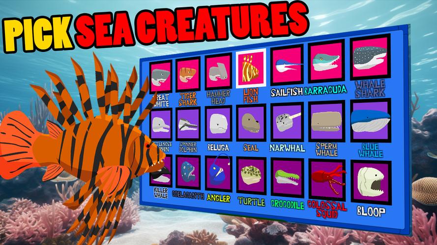 Shark Fights Sea Creatures應用截圖第1張