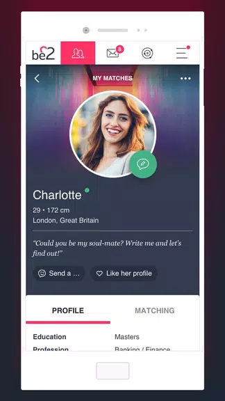 be2 – Matchmaking for singles Schermafbeelding 2
