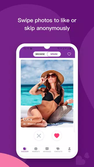 Les: Lesbian Dating & Chat App Captura de pantalla 1