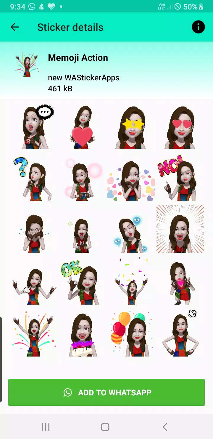 3d emoji stickers for whatsapp Screenshot 2