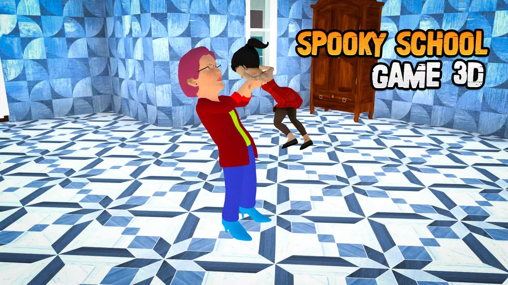 Playtime Spooky School Game Tangkapan skrin 2