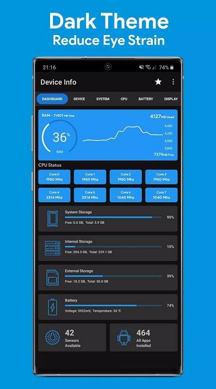 Device Info: System & CPU Info স্ক্রিনশট 1