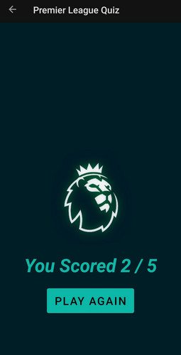 Premier League Quiz Скриншот 1