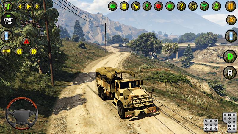 American Army Truck Driving Captura de pantalla 0