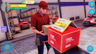 Schermata Food Delivery Boy Bike Game 3D 3