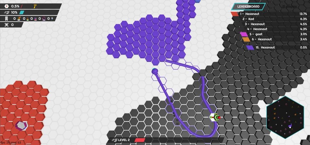 hexanaut.io 스크린샷 1