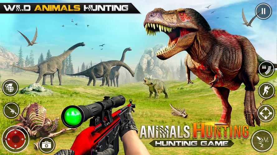 Dinosaur Hunting Gun Games Captura de tela 0